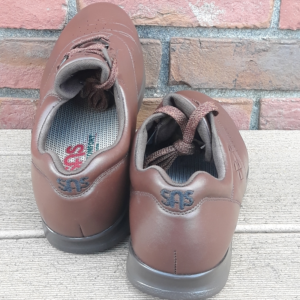 SAS Women's Free Time Walking Shoes - Size 7 1/2 W Comfort Genuine Leather Shoes - Picture 9 of 12